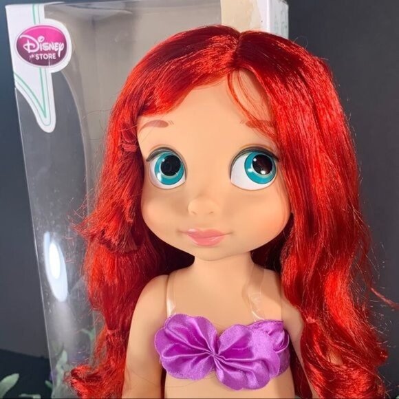 Disney Little Mermaid Ariel Doll Animators Collection Flounder Fish Doll Toy - Picture 2 of 9